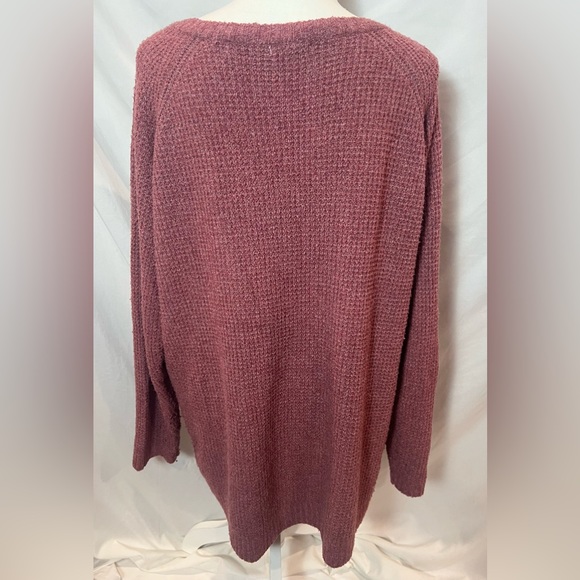 Maurice’s long sleeve waffle v-neck sweater size 2X - Picture 7 of 9